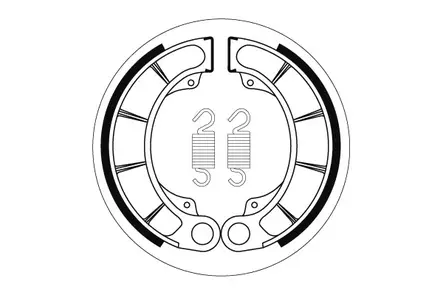 Sbs jarrukengät 2207 Taakse - Jarrupalat - 710 - 1