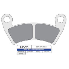 Jarrupalat eteen/taakse Polaris DP996 - Jarrupalat - 874110 - 2