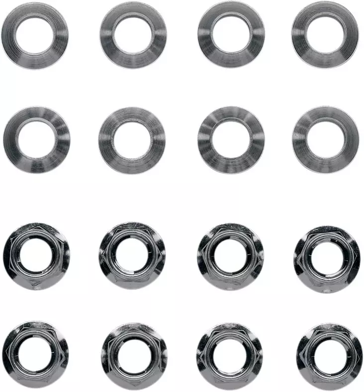 Matalat mönkijän pyöränmutterit irtokartiolla, 8kpl. - Mutterisarjat mönkijän vanteisiin - 889980 - 1