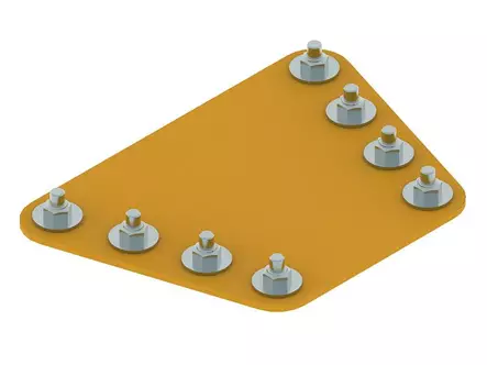 V-Auran joustoliitos / suoja - Mönkijän puskulevyjen varaosat - 147821 - 1