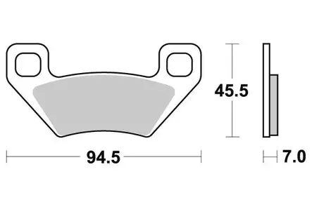 Jarrupalat sintered atv 822ats - Jarrupalat - 652 - 1