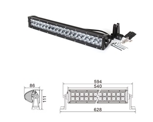 Led-Bar kaukovalopaneeli 120W 2-Rivinen 21,5” - LED Lisävalot - 1000013692 - 1
