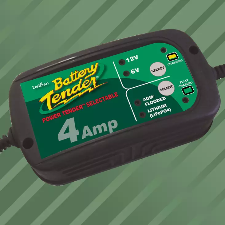 Battery Tender Power Tender 6V/12V 4 A lyijy/Lithium Akkulaturi - Akkulaturit - 135822 - 1