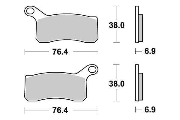 Jarrupalat sintered offroad 866si - Jarrupalat - 662 - 1