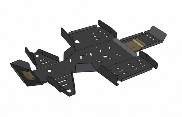Kawasaki kvf650 bruteforce 4x4 rigid iron baltic pohjapanssari - Mönkijän pohjapanssarit - 1012 - 1