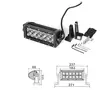 Led-Bar kaukovalopaneeli 36W 2-Rivinen 7,5” - LED Lisävalot - 1000013683 - 1