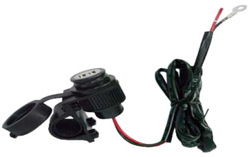 Hyper usb-laturi tankokiinnityksellä - Virtaulostulot ohjaustankoon - 1053 - 1