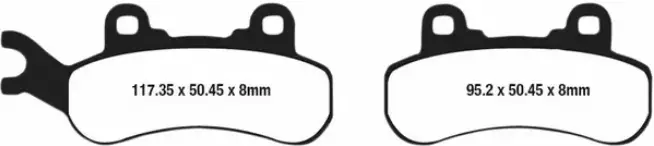 Jarrupalat sintteri vasen EBC - Jarrupalat - 176403 - 1