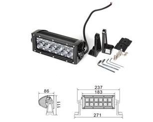 Led-Bar kaukovalopaneeli 36W 2-Rivinen 7,5” - LED Lisävalot - 1000013683 - 1