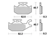 Jarrupalat sintered offroad 835si - Jarrupalat - 654 - 1