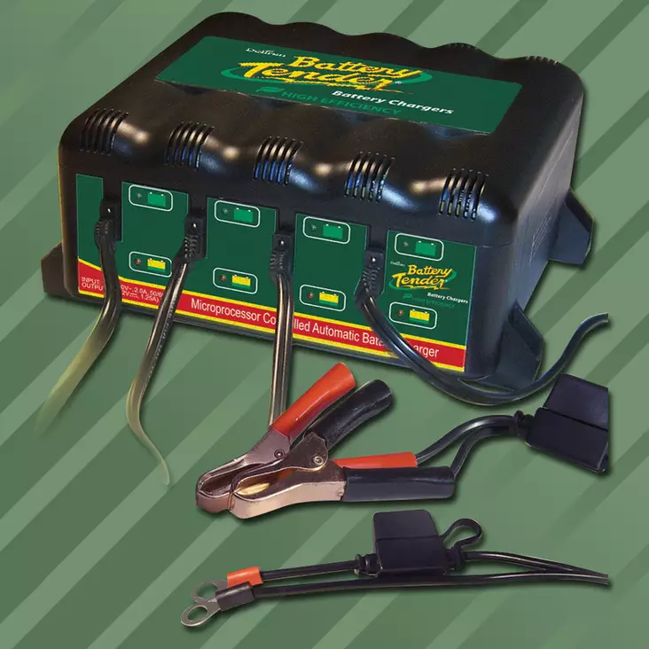 Battery Tender latausasema 12V 1.25A 4:lle akulle - Akkulaturit - 135834 - 1
