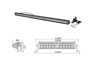 Led-Bar kaukovalopaneeli 300W 2-Rivinen 51,5” - LED Lisävalot - 1000013695 - 1