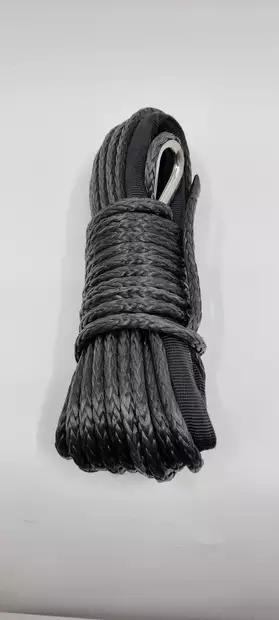 Vinssiköysi 6mm 15m musta-harmaa - Mönkijän vinssiköydet ja vinssivaijerit - 137626 - 2