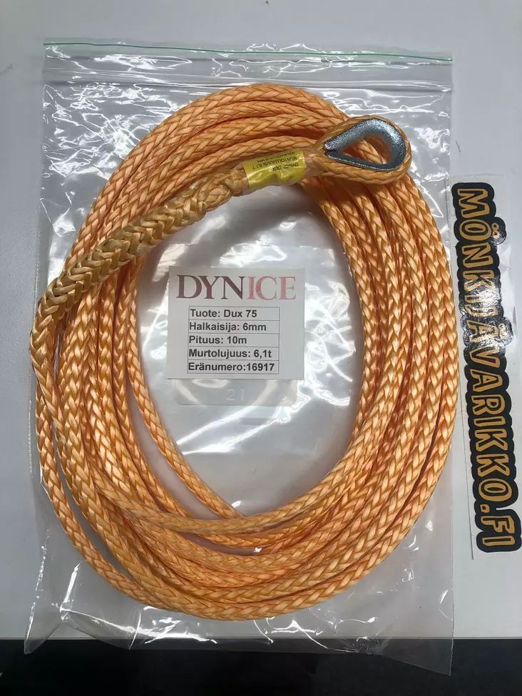 Vinssiköysi 6mmx10m 6,1T - Mönkijän vinssiköydet ja vinssivaijerit - 137116 - 1