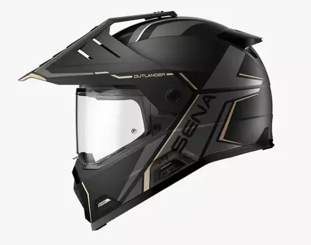 SENA OUTLANDER Adventurekypärä Mattamust - Adventure Kypärät - 192914447 - 2