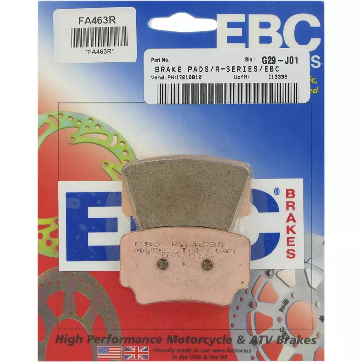 Jarrupalat EBC FA463R Sintteri - Jarrupalat - 873827 - 2