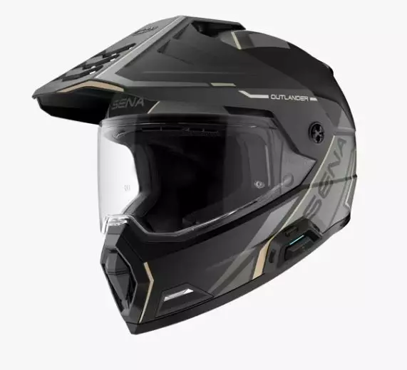 SENA OUTLANDER Adventurekypärä Mattamust - Adventure Kypärät - 192914447 - 1