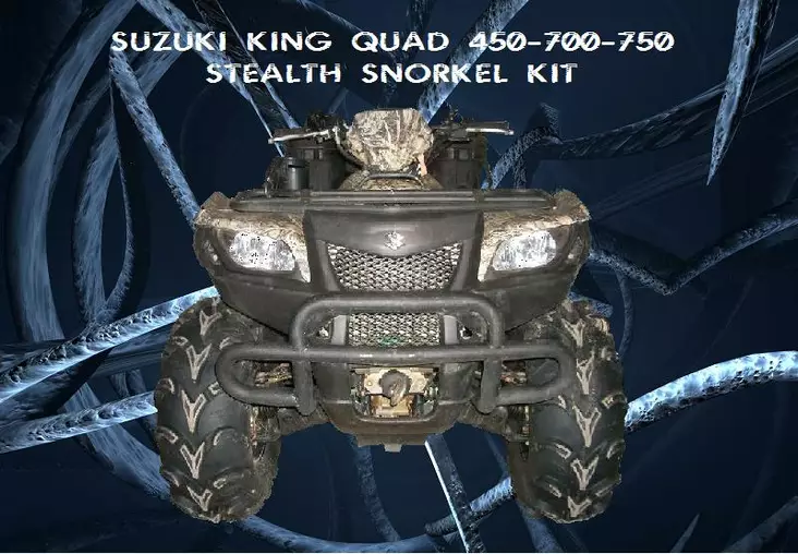 Suzuki King Quad snorkkelisarja stealth - Mönkijän snorkkelisarjat - 66057 - 1