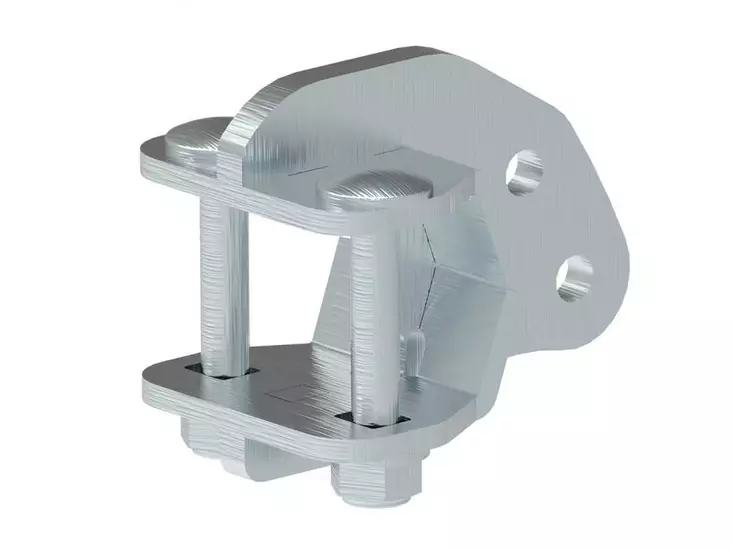 V-auran kulmansäädön kiinnityspala - Mönkijän puskulevyjen varaosat - 169257 - 1