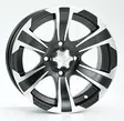 Alumiinivanne SS312 Matta Musta Koneistettu Viimeistely 14x8 Pulttijako 4x110 ET 5+3 - Mönkijän vanteet 14" - 890168 - 1