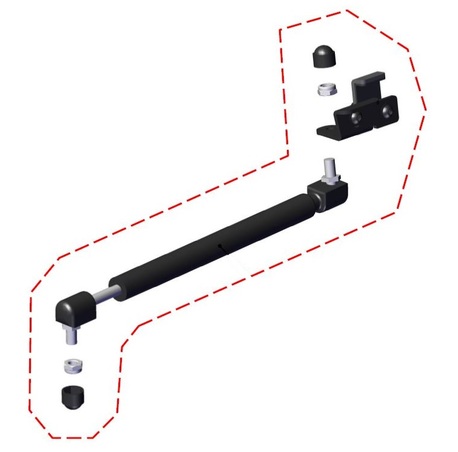 DFK Oven Kaasusylinteri Vasen - Mönkijän katteet - 210258 - 1