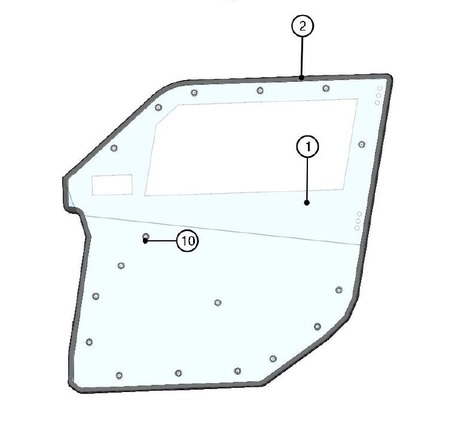 DFK Ovitiiviste 5m "Pirela Glass" Can-Am - Mönkijän katteet - 210279 - 1