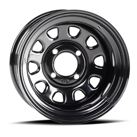 Delta 14" peltivannesarja 4x110 musta - Mönkijän vannesarjat 14" - VD14110B - 1