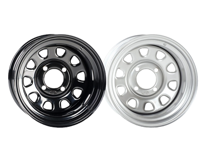 Delta 12" peltivannesarja 4x110 Musta - Mönkijän vannesarjat 12" - VD12110BJ - 1
