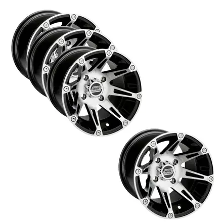 387X 14" Vannesarja 4x137 Machined - Mönkijän vannesarjat 14" - V387X14137M - 1